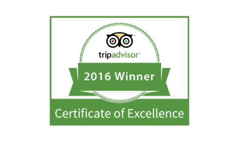 Certificado de Excelência TripAdvisor 2016