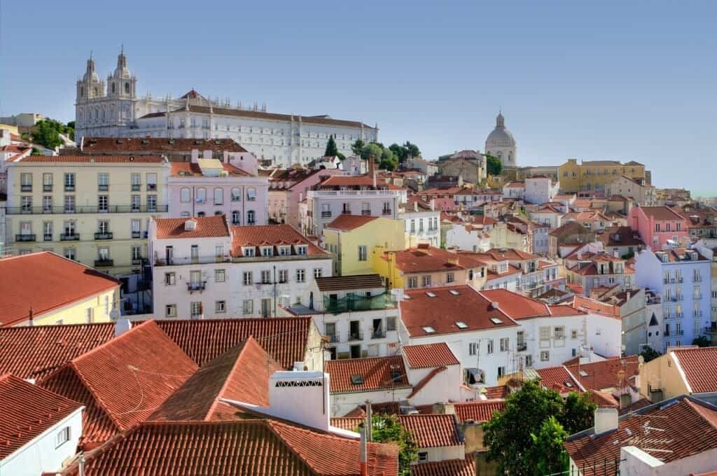 Fotografia no bonito bairro de Alfama